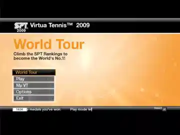 Virtua Tennis 2009 (USA) screen shot game playing